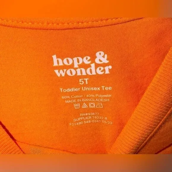 Toddler 5T Hope & Wonder Halloween Graphic Tee | Spooky Season Style - Picture 3 of 4